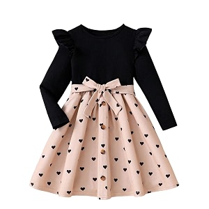 TAGAS Girls Floral Dress Lavender Flower