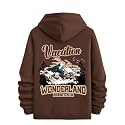 Tagas Men39s Hoodie with Vacation Print Kangaroo