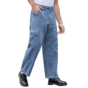 TAGAS Men Loose Fit Mens Flip Pocket