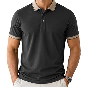 TAGAS Mens Polo T Shirt Solid