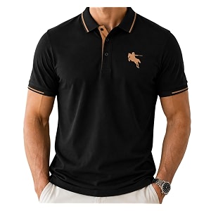 TAGAS Mens Polo T Shirt Solid