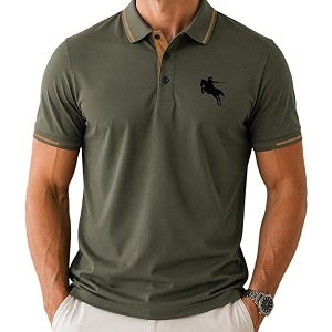 TAGAS Mens Polo T Shirt Solid