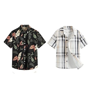 TAGAS Toddler Boys Striped Short Sleeve Casual