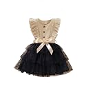 TAGAS Toddler Girls Polka Dot Ruffle Trim