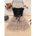 TAGAS Toddler Girls Polka Dot Ruffle Trim
