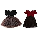 TAGAS Toddler Girls Striped Print Puff Sleeve