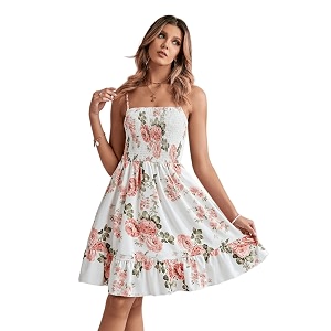 TAGAS Womens Polycotton Fit and Flare Knee-Length