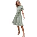 TAGAS Women39s Rayon Fit and Flare Knee-Length