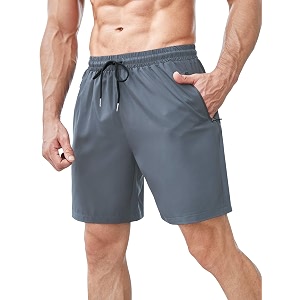 TAGDO Mens Athletic Shorts with Zipper Pockets