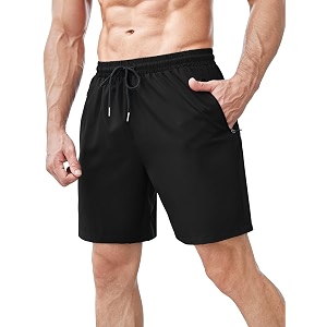TAGDO Mens Athletic Shorts with Zipper Pockets