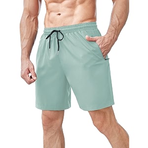 TAGDO Mens Athletic Shorts with Zipper Pockets