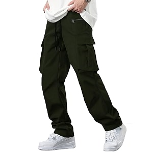 TAGDO Mens Casual Techwear Drawstring Cargo Pants