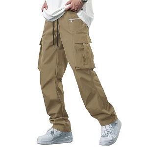 TAGDO Mens Casual Techwear Drawstring Cargo Pants