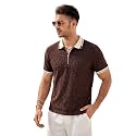 TAGDO Men39s Chain Jacquard Polo T Shirt