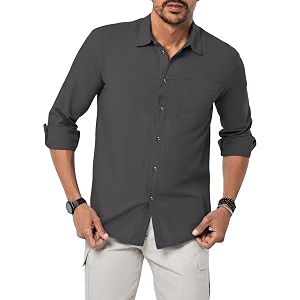 TAGDO Mens Cotton Blend Full Sleeve Solid