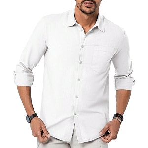 TAGDO Mens Cotton Blend Full Sleeve Solid