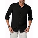 TAGDO Men39s Cotton Blend Full Sleeve Solid