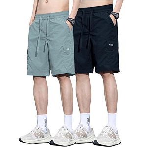 tagdo men39s cotton cargo shorts with multi pockets  lightweight casual outdoor shorts pant for men  elastic waist drawstring utility shorts for hiking camping and daily wear 2048