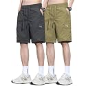 TAGDO Men's Cotton Cargo Shorts with Multi Pockets | Lightweight Casual Outdoor Shorts Pant for Men | Elastic Waist Drawstring Utility Shorts for Hiking, Camping and Daily Wear (2048)