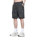 TAGDO Men's Cotton Cargo Shorts with Multi Pockets | Lightweight Casual Outdoor Shorts Pant for Men | Elastic Waist Drawstring Utility Shorts for Hiking, Camping and Daily Wear (2048)