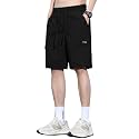 TAGDO Men's Cotton Cargo Shorts with Multi Pockets | Lightweight Casual Outdoor Shorts Pant for Men | Elastic Waist Drawstring Utility Shorts for Hiking, Camping and Daily Wear (2048)