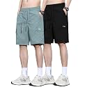 TAGDO Men's Cotton Cargo Shorts with Multi Pockets | Lightweight Casual Outdoor Shorts Pant for Men | Elastic Waist Drawstring Utility Shorts for Hiking, Camping and Daily Wear (2048)