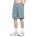 TAGDO Men's Cotton Cargo Shorts with Multi Pockets | Lightweight Casual Outdoor Shorts Pant for Men | Elastic Waist Drawstring Utility Shorts for Hiking, Camping and Daily Wear (2048)