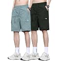 TAGDO Men's Cotton Cargo Shorts with Multi Pockets | Lightweight Casual Outdoor Shorts Pant for Men | Elastic Waist Drawstring Utility Shorts for Hiking, Camping and Daily Wear (2048)
