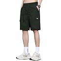TAGDO Men's Cotton Cargo Shorts with Multi Pockets | Lightweight Casual Outdoor Shorts Pant for Men | Elastic Waist Drawstring Utility Shorts for Hiking, Camping and Daily Wear (2048)