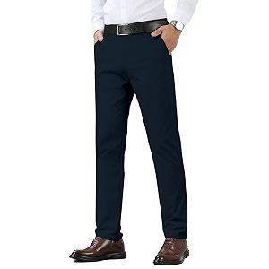 TAGDO Mens Cotton Casual Trousers Slim