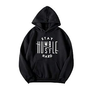 TAGDO Mens Printed Hooded Neck Hoodie 2014