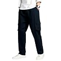 TAGDO Men Flap Pocket Drawstring Waist Trousers