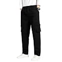 TAGDO Men Flap Pocket Drawstring Waist Trousers
