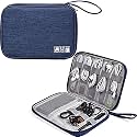 TAGPR Electronic Accessories Bag for USB Cables, Hard Disk, Power Bank, HDD, SD Card, Adapters, Earphone, Mobilephone, Chargers, Wires Gadget and Cable Travel Organizer Bag (Type 1 | Blue)