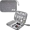 TAGPR Electronic Accessories Bag for USB Cables, Hard Disk, Power Bank, HDD, SD Card, Adapters, Earphone, Mobilephone, Chargers, Wires Gadget and Cable Travel Organizer Bag (Type 1 | Grey)