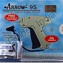 9S Arrow Tag Gun, 75 Mm 1000 White Tagpin Barbs, 1 Needle Cloth Label Attacher, 1000 Labels
