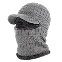 TAGVO Winter Knitted Balaclava Beanie Hat Warm Cycling Ski Mask, Women Windproof Hood, Balaclavas Heavyweight Thermal Fleece
