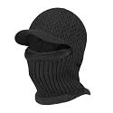 TAGVO Winter Knitted Balaclava Beanie Hat Warm Cycling Ski Mask, Women Windproof Hood, Balaclavas Heavyweight Thermal Fleece