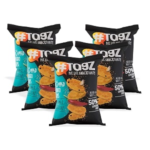 tagz popped potato chips i low fat chips i healthy snacks i no trans fat i no artificial additives masala tekkin - pack of 8