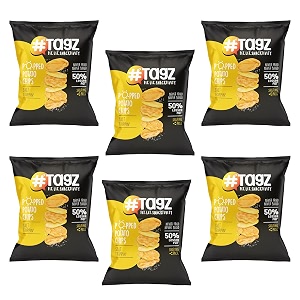 tagz popped potato chips  not fried not bakedno cholesterol  healthy snack pack of 6 salt trippin39