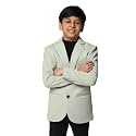 TAHVO Blazer for Boys | Lycra Blend Regular Fit with Notched Lapel and Side Vents