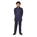 TAHVO Boys Cotton Blend Solid Bandhgala Regular