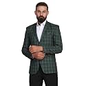 TAHVO Grey Notched Lapel Blazer with Hanky
