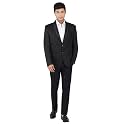TAHVO Grey Notched Lapel Blazer with Hanky