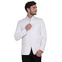 TAHVO Grey Notched Lapel Blazer with Hanky