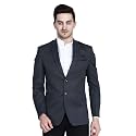 TAHVO Grey Notched Lapel Blazer with Hanky