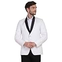 TAHVO Grey Notched Lapel Blazer with Hanky
