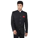 TAHVO Men's Blazer Slim Fit Single Breasted Black Solid Formal Blazer for Men &amp; Boys
