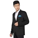 TAHVO Men's Blazer Slim Fit Single Breasted Black Solid Formal Blazer for Men &amp; Boys
