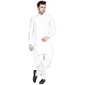 TAHVO Men39s Casual Cotton Kurta Shirt Short